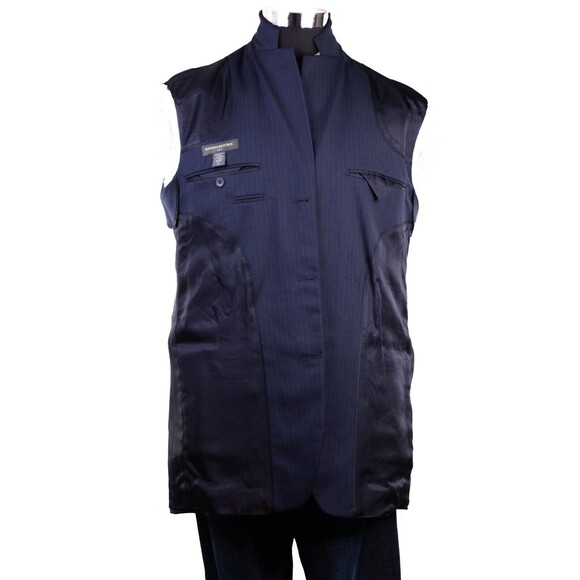 Banana Republic Mens Wool Blazer Jacket Sport Coat Blue Striped SZ 42L **MINT** - Picture 9 of 12